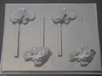 540sp Meno Fish Chocolate or Hard Candy Lollipop Mold